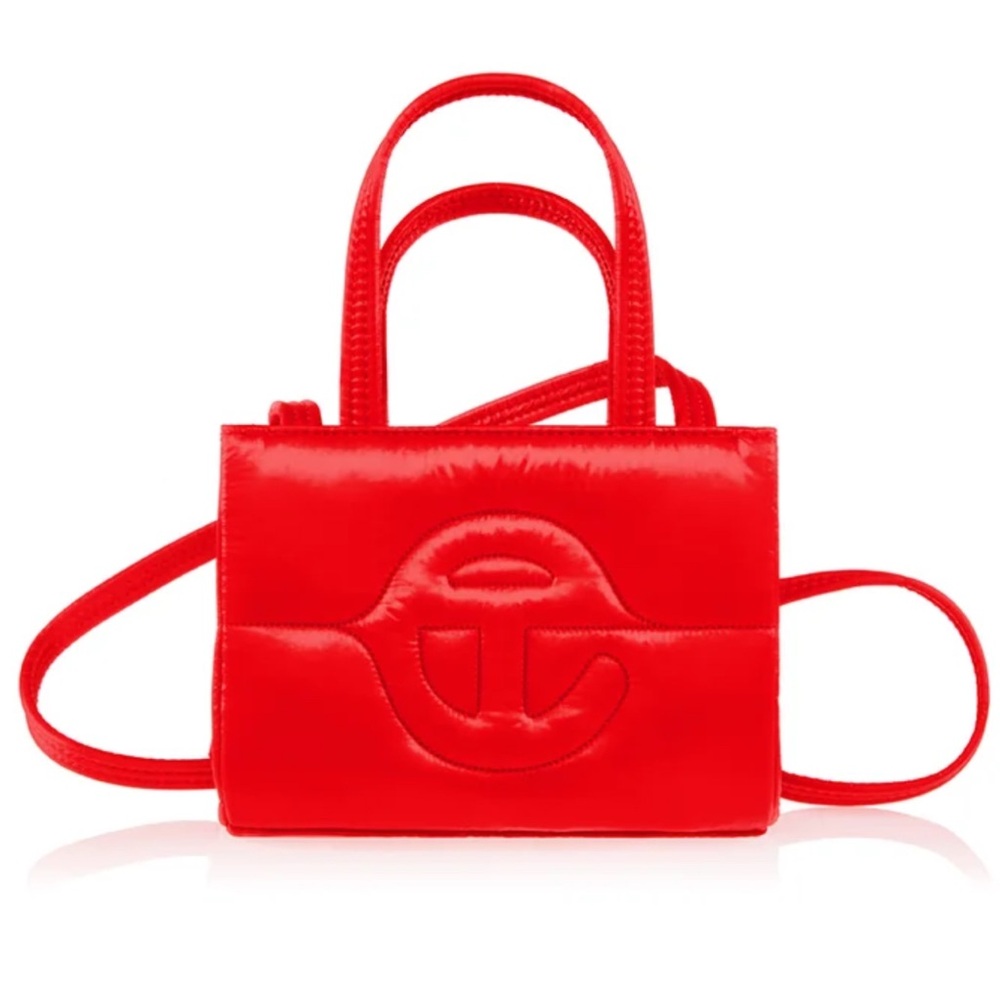 TELFAR Puff Shopper Bag - small, red